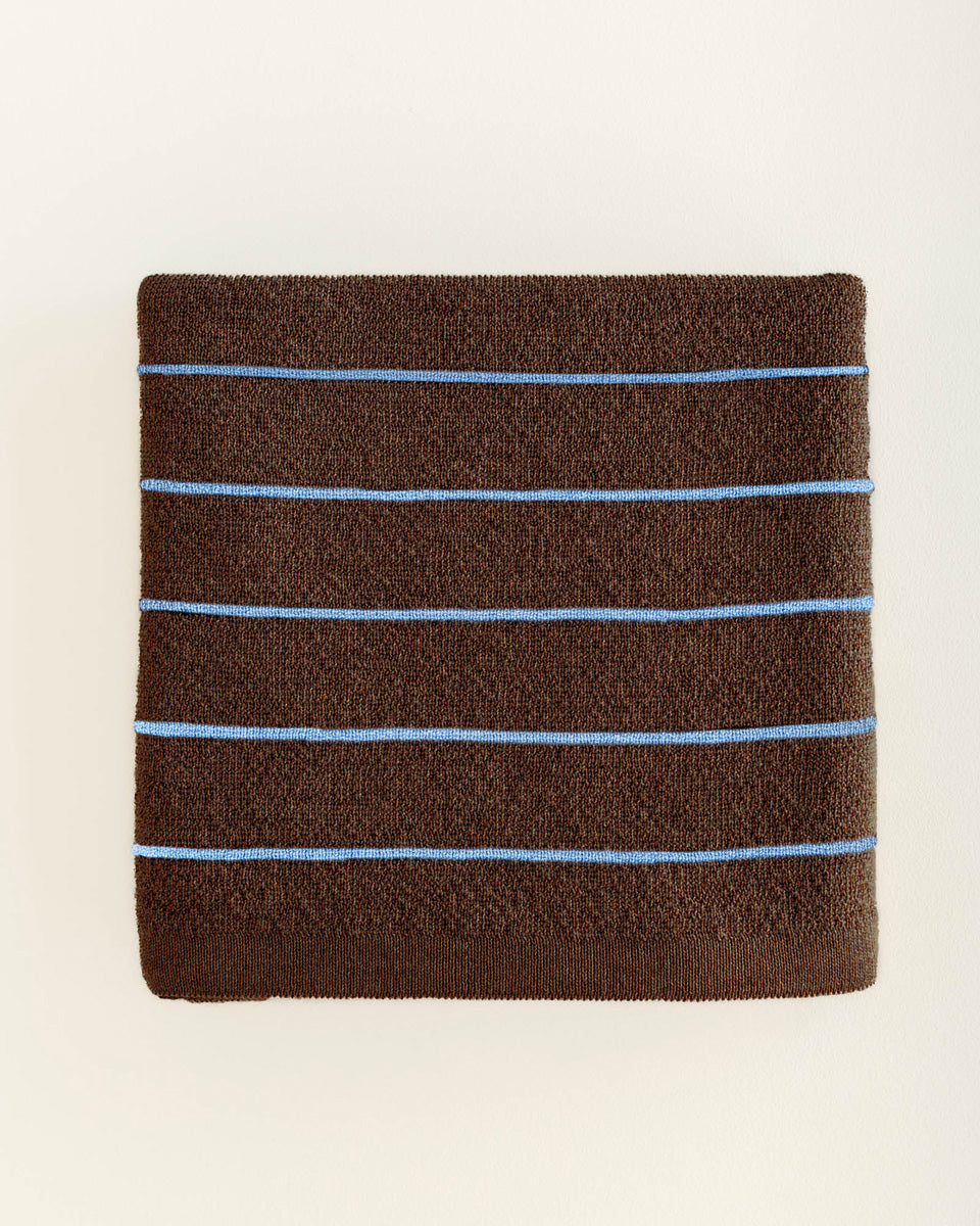 deken harry - dark brown & light blue