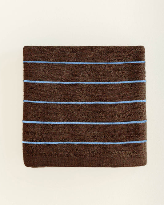 deken harry - dark brown & light blue