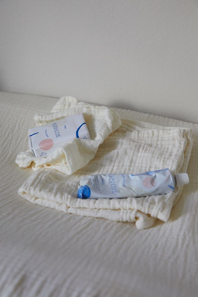 set van 5 extra dikke tetradoeken - cream