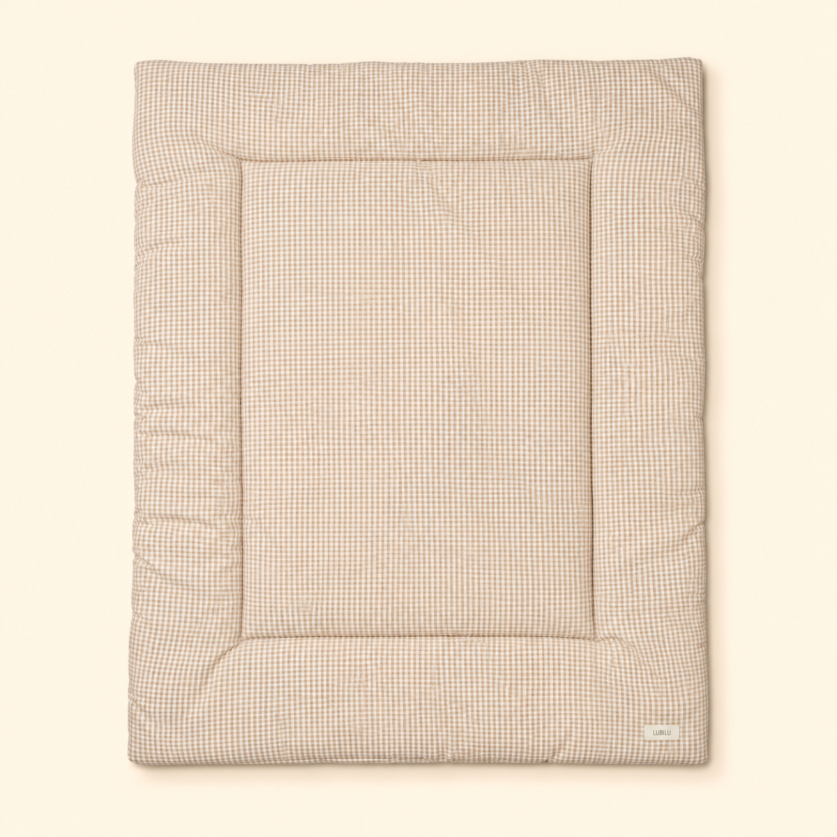 speelmat - mini check - beige