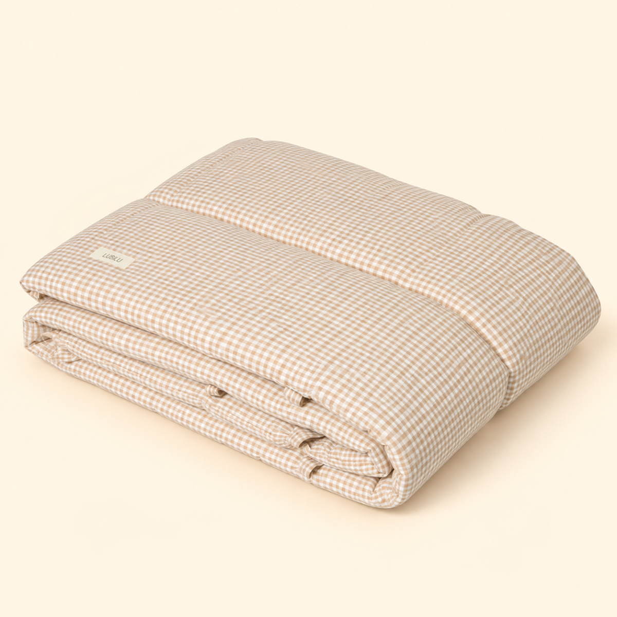 bed/park omrander - mini check - beige