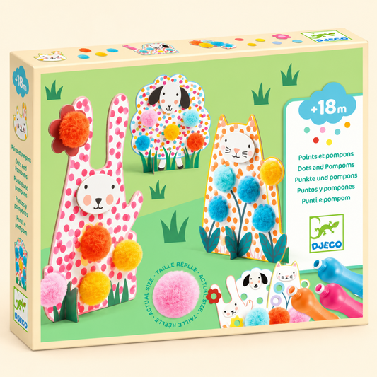 knutseldoos - puntjes & pompoms