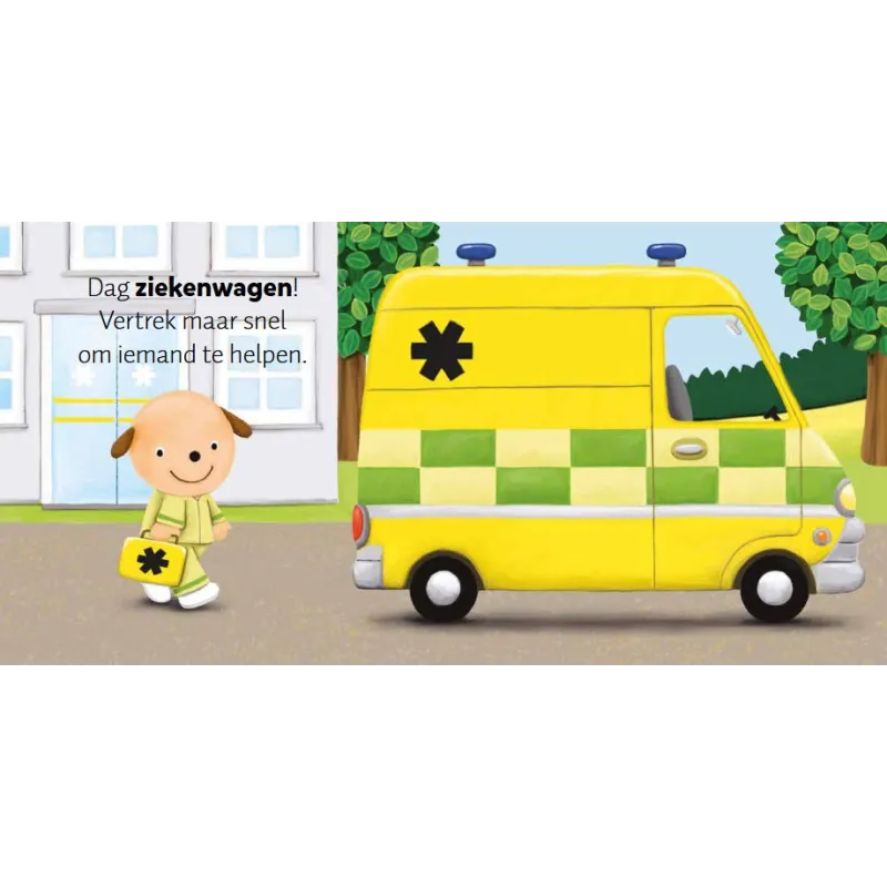 dag brandweerwagen en andere voertuigen - geluidenboekje