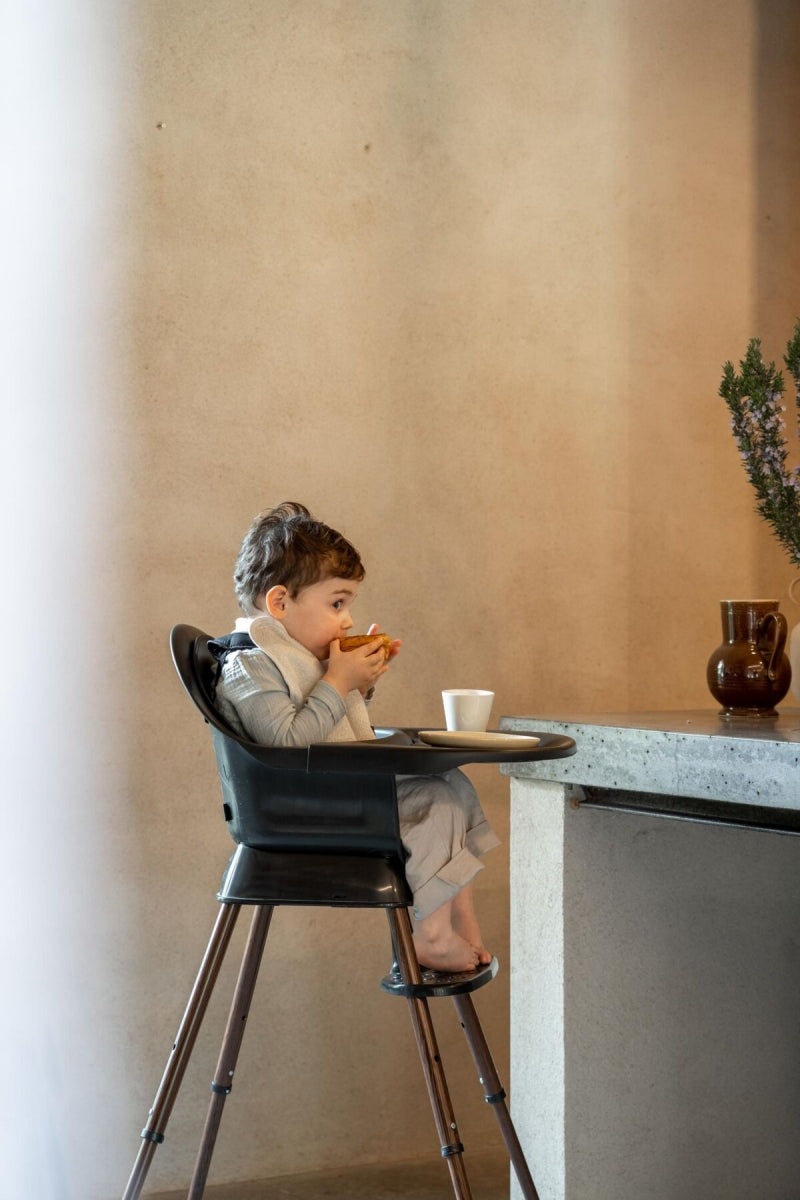 meegroeistoel ultimo 3 luxe - zwart/walnut