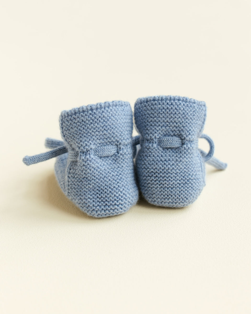 booties - light blue - 9-15M