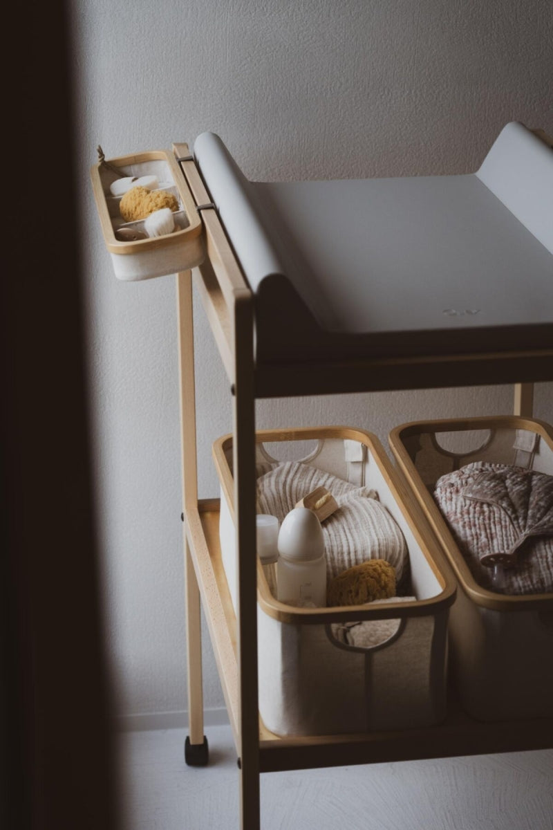 opbergmand commode 60x24cm - beige