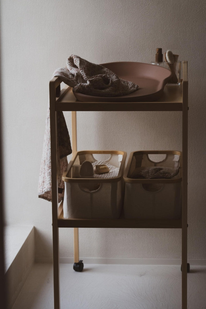 opbergmand commode 60x24cm - beige