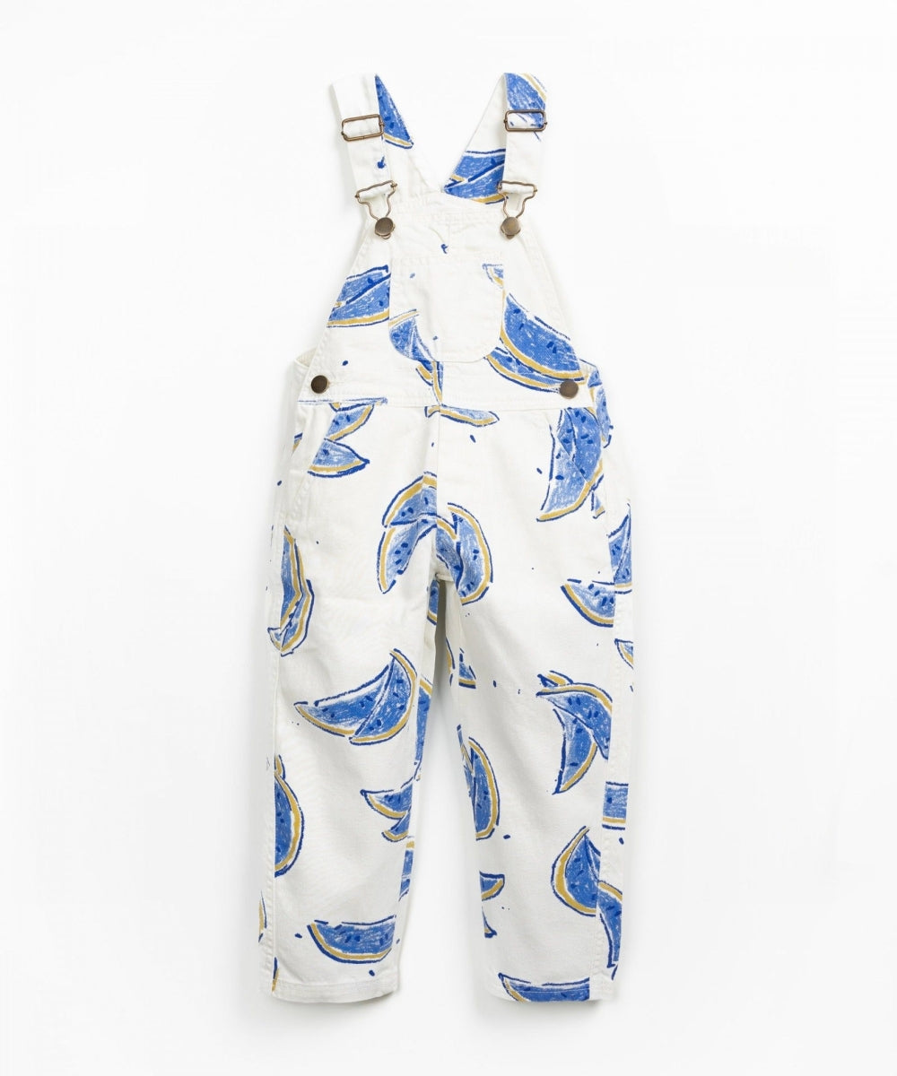 printed jumpsuit - melon - kids