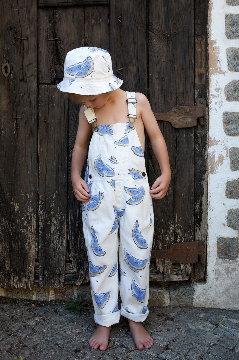 printed jumpsuit - melon - kids