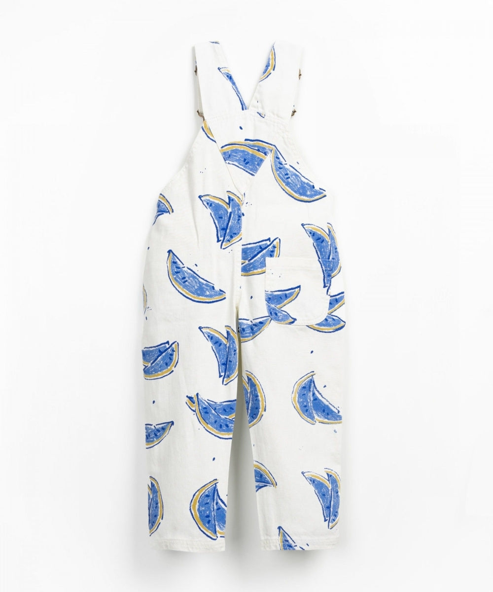 printed jumpsuit - melon - kids