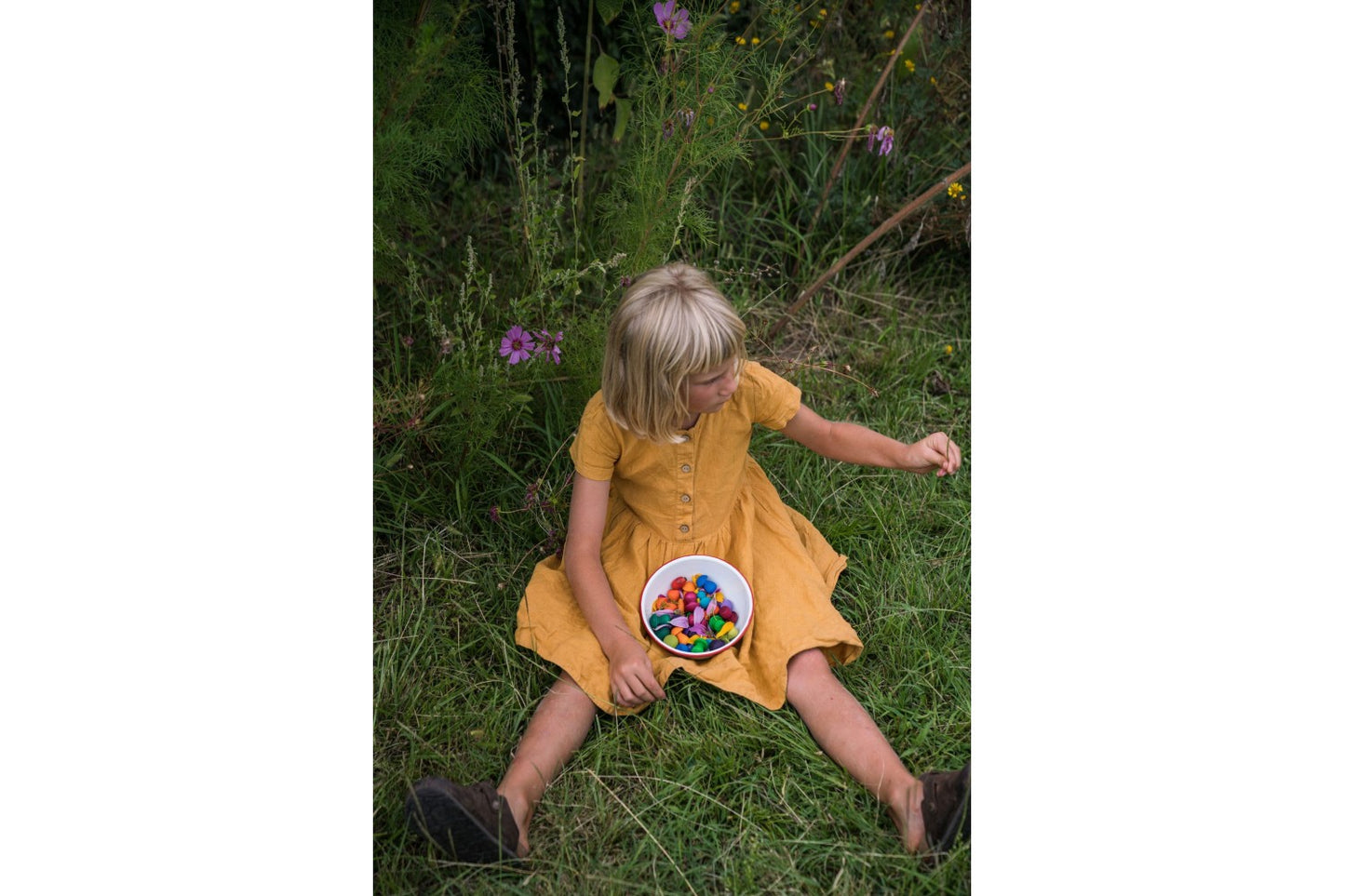 mandala rainbow mushrooms