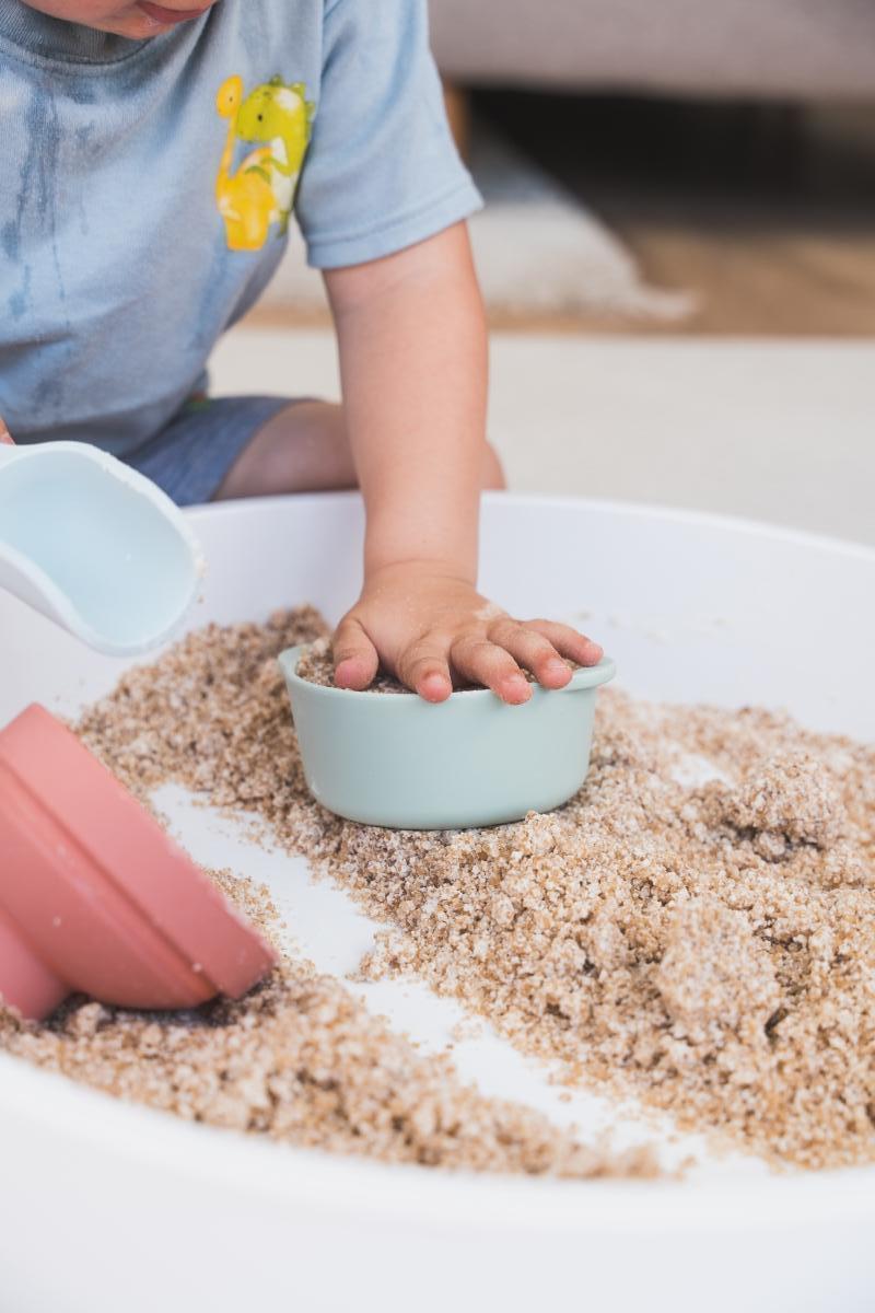 speel tray - open einde speelbak incl deksel en compartimenten