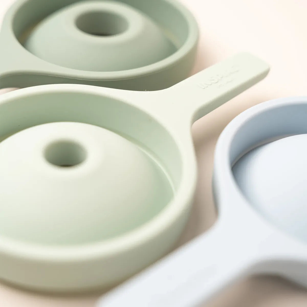 set van 3 trechters - groen/blauw