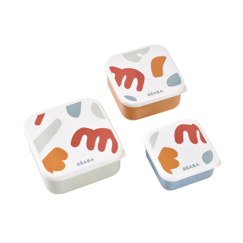 set van 3 snack doosjes - playful