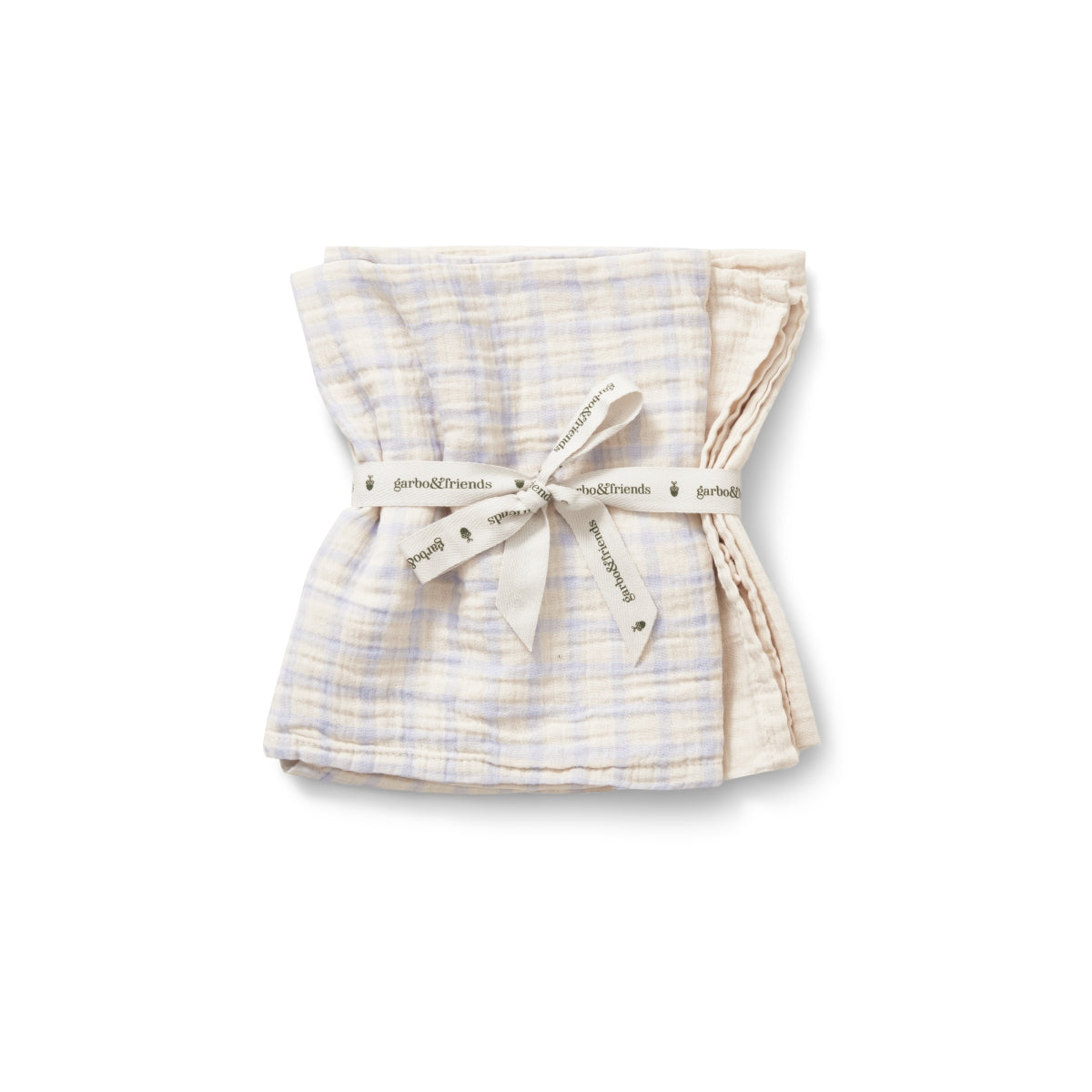 set van 2 tetradoeken - gingham sky