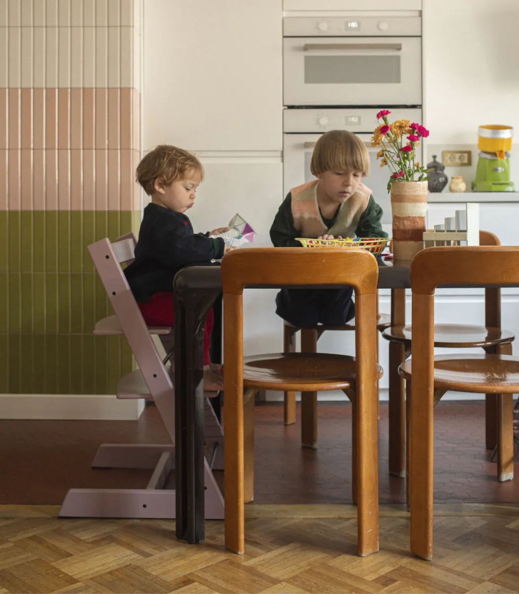 tripp trapp eetstoel - heather mauve