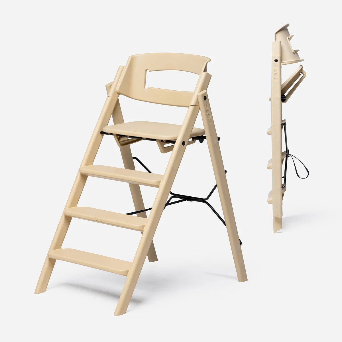 klapp eetstoel - recycled plastic - desert sand