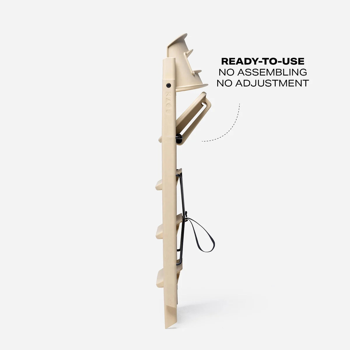 klapp eetstoel - recycled plastic - desert sand
