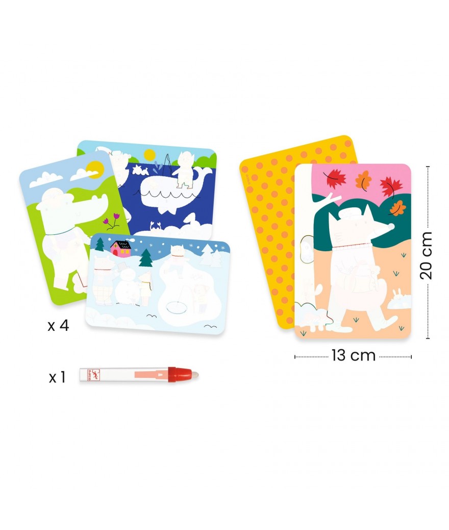 magisch kleuren water - pocket - seizoenen