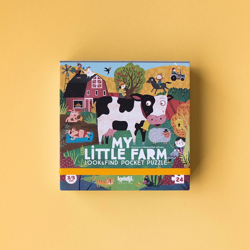 zoek & vind pocket puzzel - my little farm
