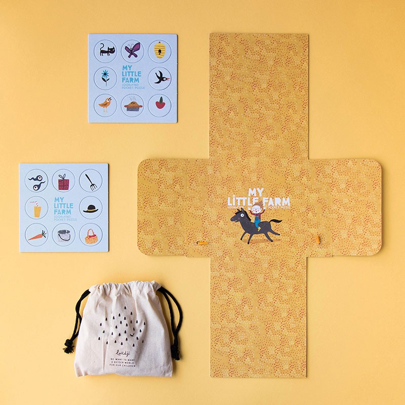 zoek & vind pocket puzzel - my little farm