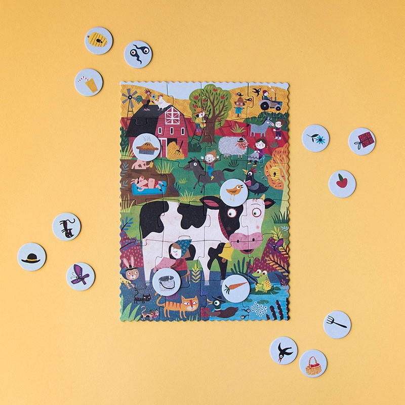 zoek & vind pocket puzzel - my little farm