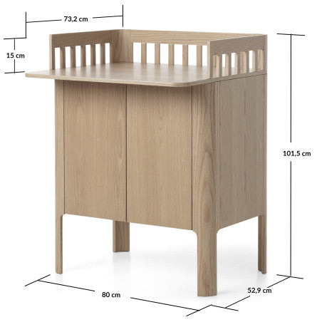 evolutieve luiertafel - nova - oak