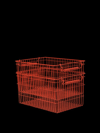 cala stapelbare manden - set van 2 - poppy red