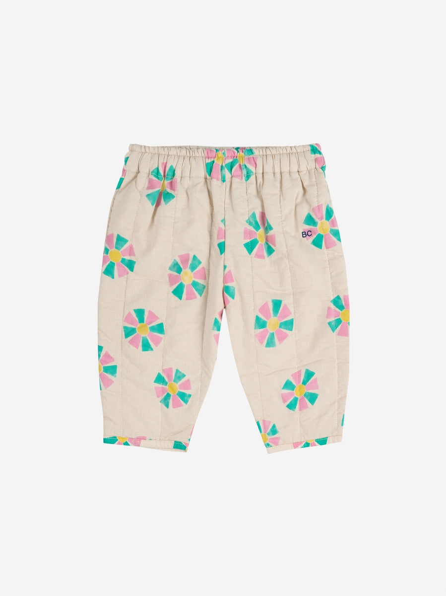 kaleidoscope all over quilted pants