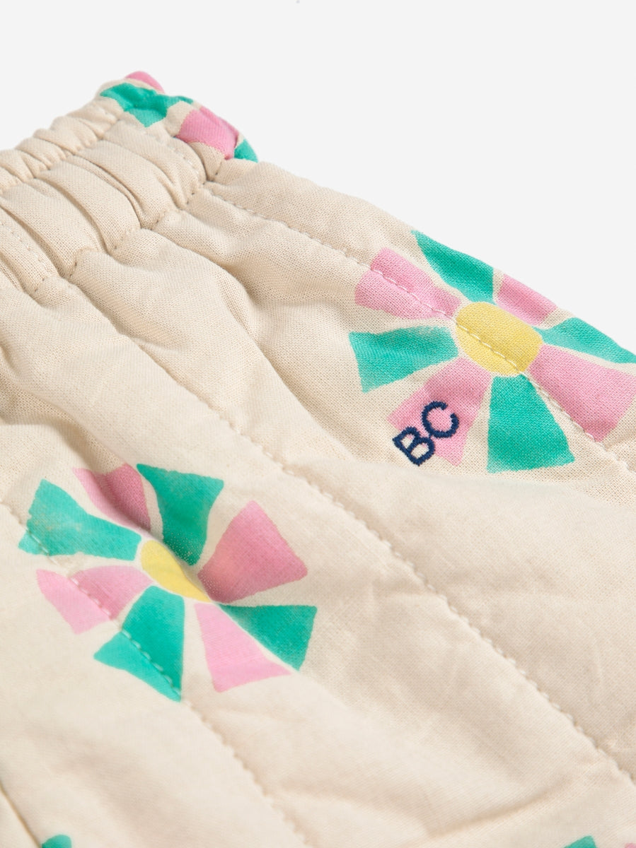 kaleidoscope all over quilted pants