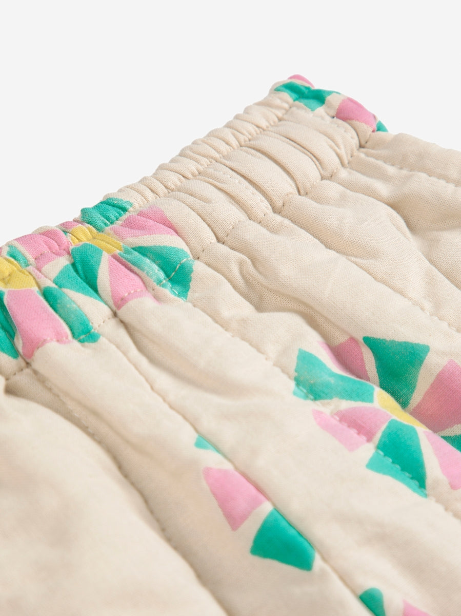 kaleidoscope all over quilted pants