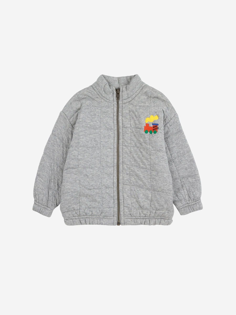bobo choo choo quilted zipped sweatshirt