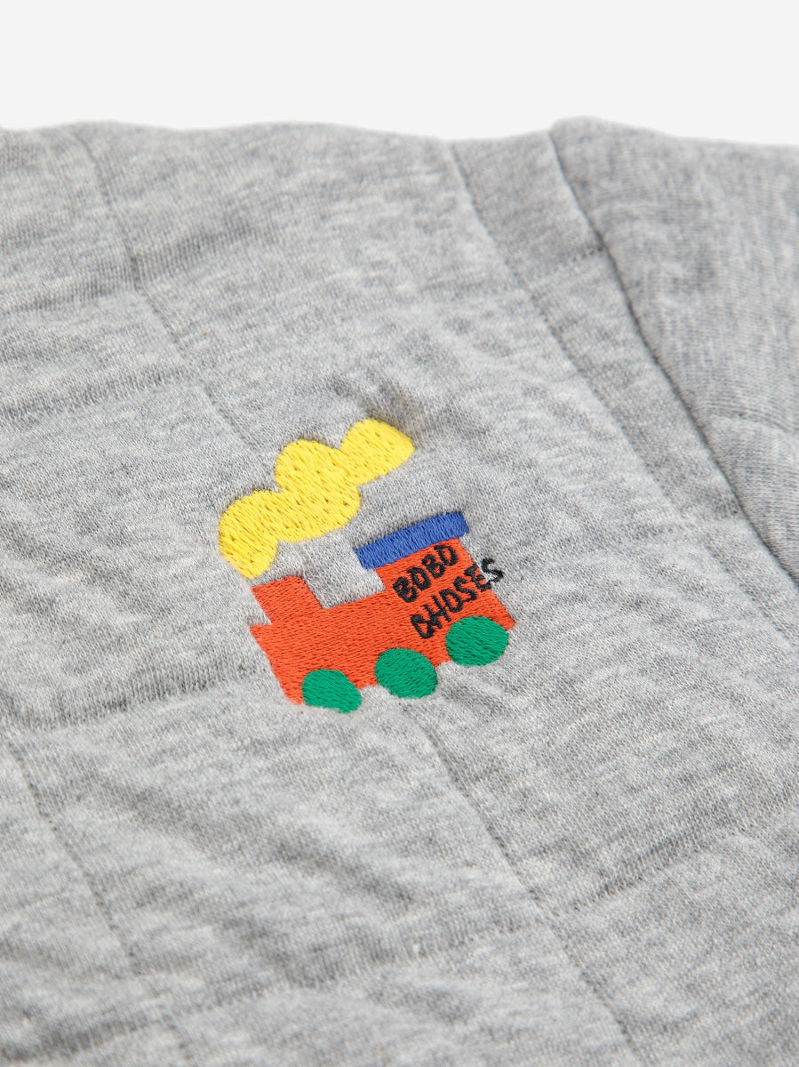 bobo choo choo quilted zipped sweatshirt