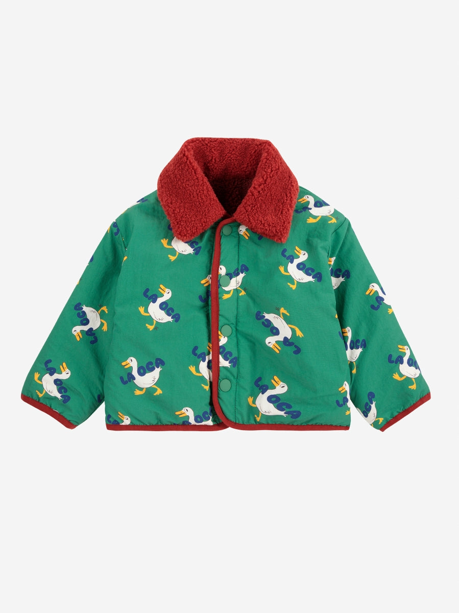 la oca all over reversible sheepskin jacket