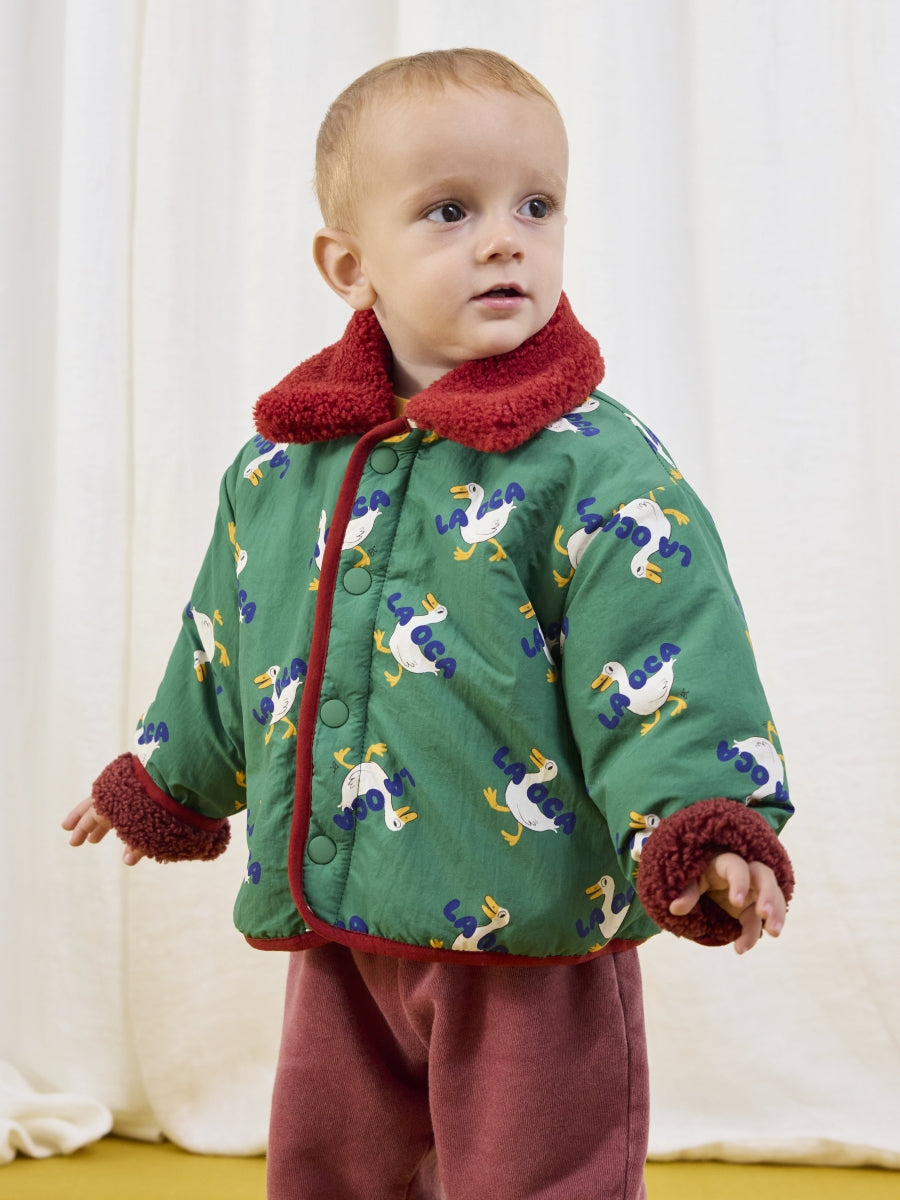 la oca all over reversible sheepskin jacket