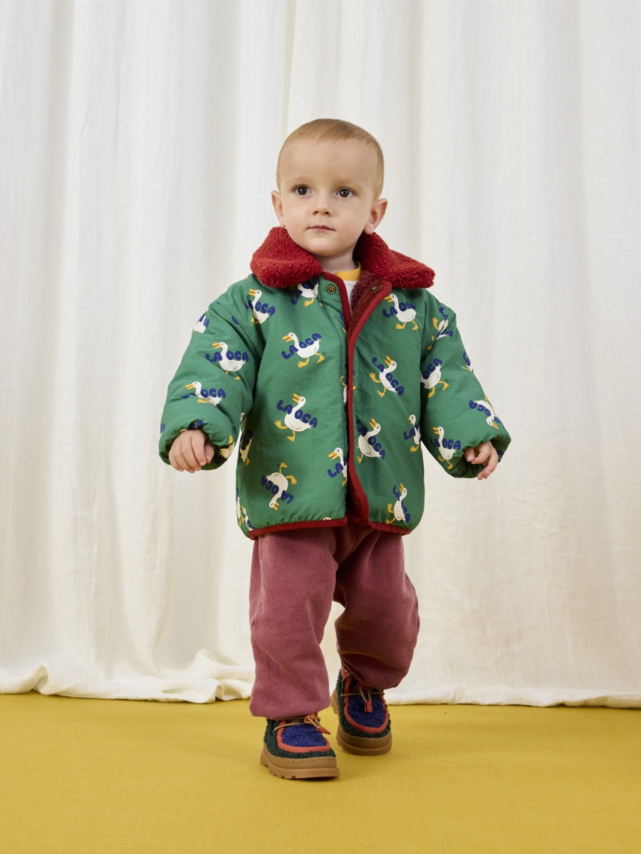 la oca all over reversible sheepskin jacket