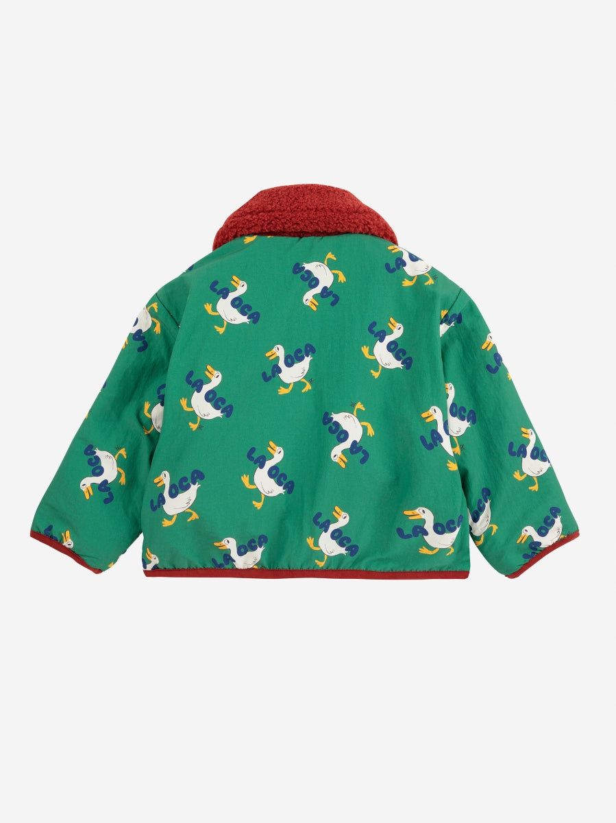 la oca all over reversible sheepskin jacket