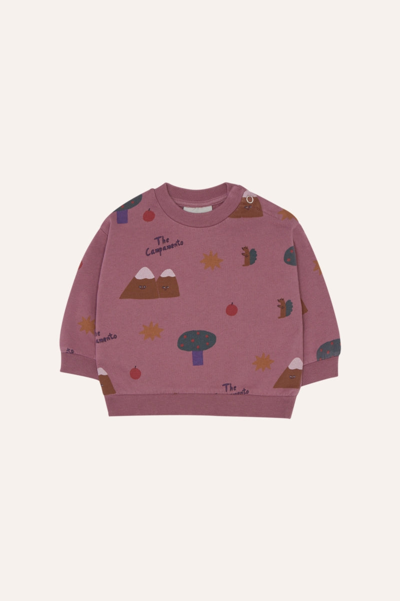 mountains purple - baby sweatshirt