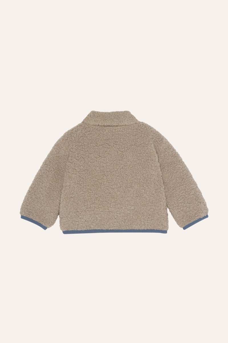 ecru teddy baby jacket