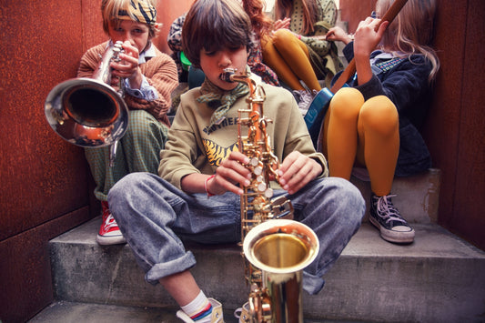 unisex washed black denim - kids