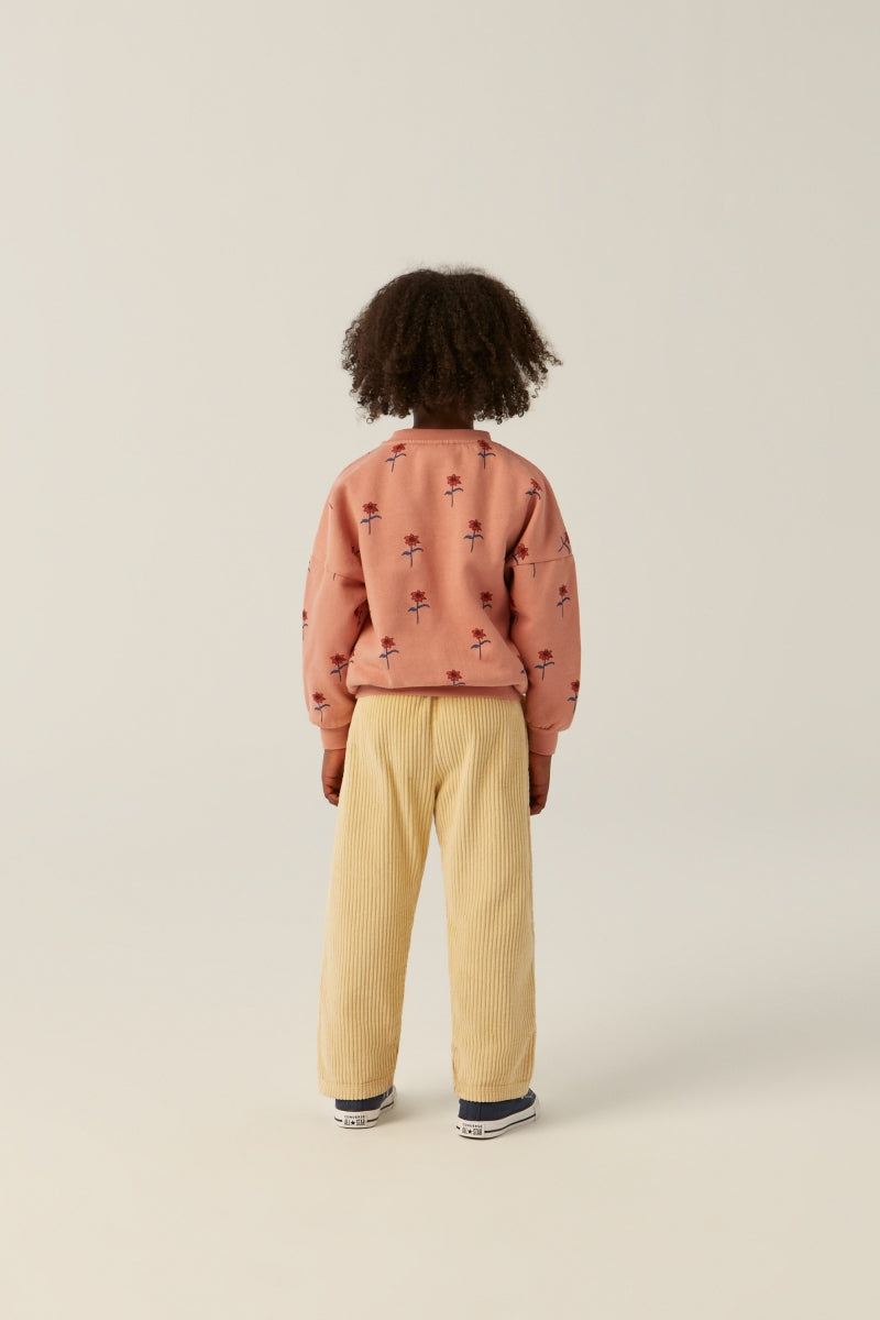 flowers pink sweatshirt- kids