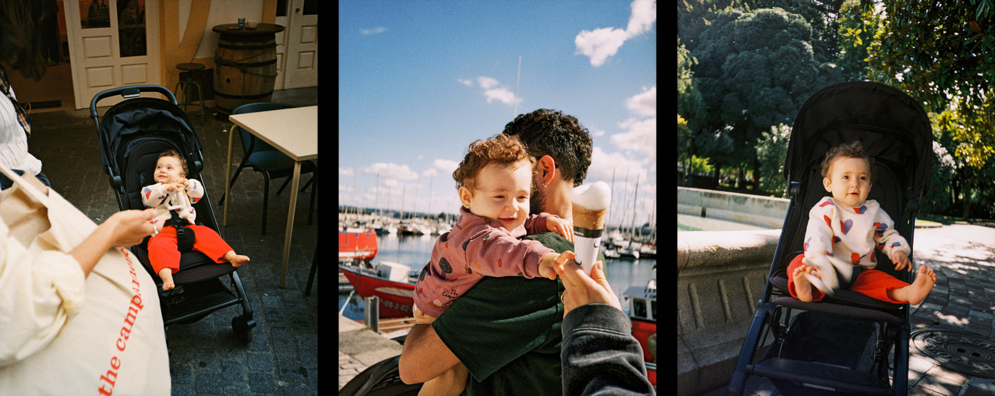 bicolor hearts sweatshirt - baby