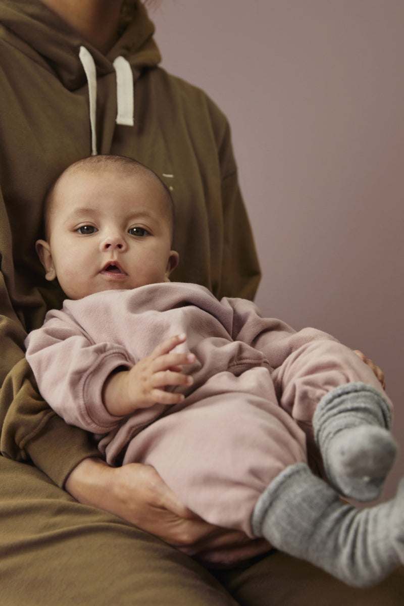 baby dropped shoulder sweater - berry