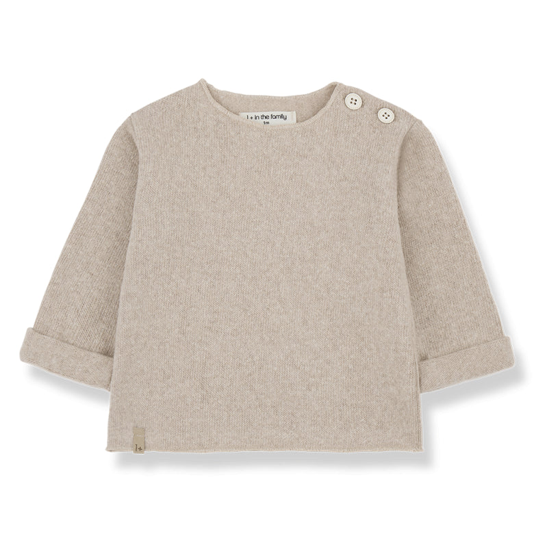 soft fleece long sleeve shirt - chapin - beige