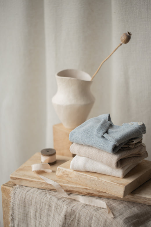 soft fleece long sleeve shirt - chapin - beige