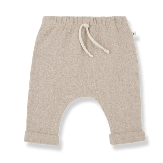 soft fleece pants - alain - beige