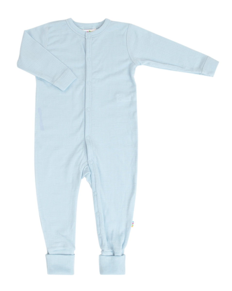 nightsuit 2 in 1 basic - light blue - 100% wol