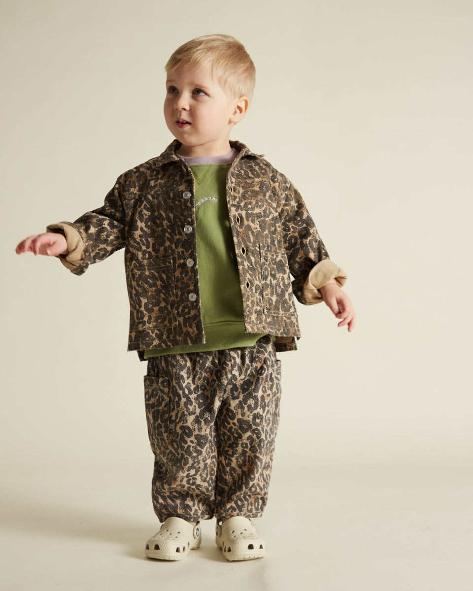 emerson leopard trouser