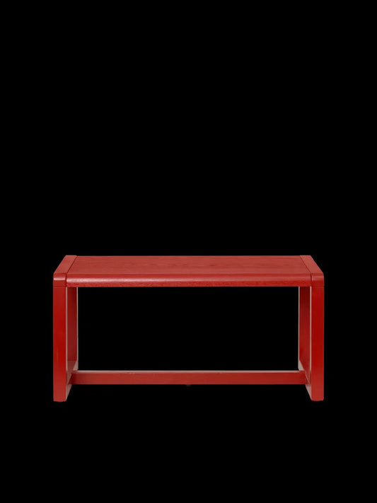 little architect bench - poppy red