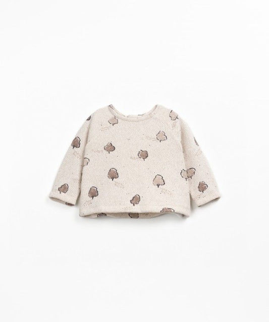 printed jersey sweater - pencil arvores